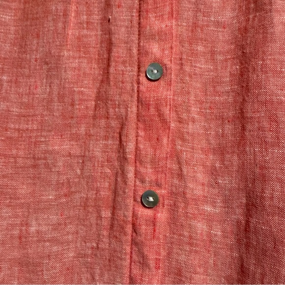 Tahari 100% Linen Roll Tab Sleeves Shirt Size 1X - Picture 3 of 7